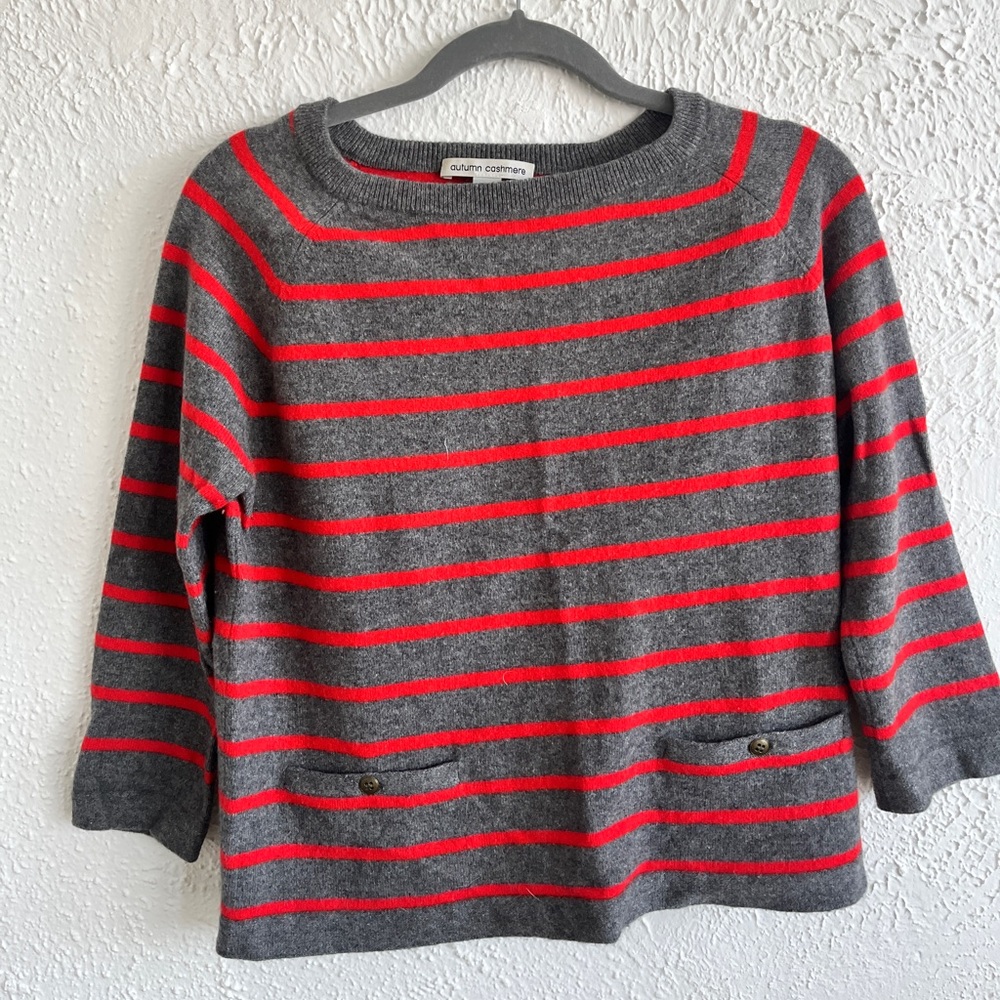 Autumn Cashmere 3/4 Sleeve Pullover